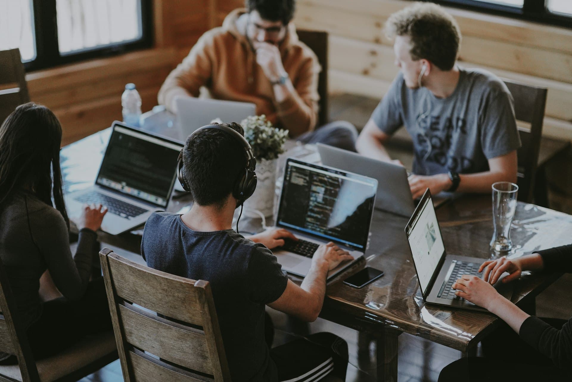 Engineering team building healthcare software
